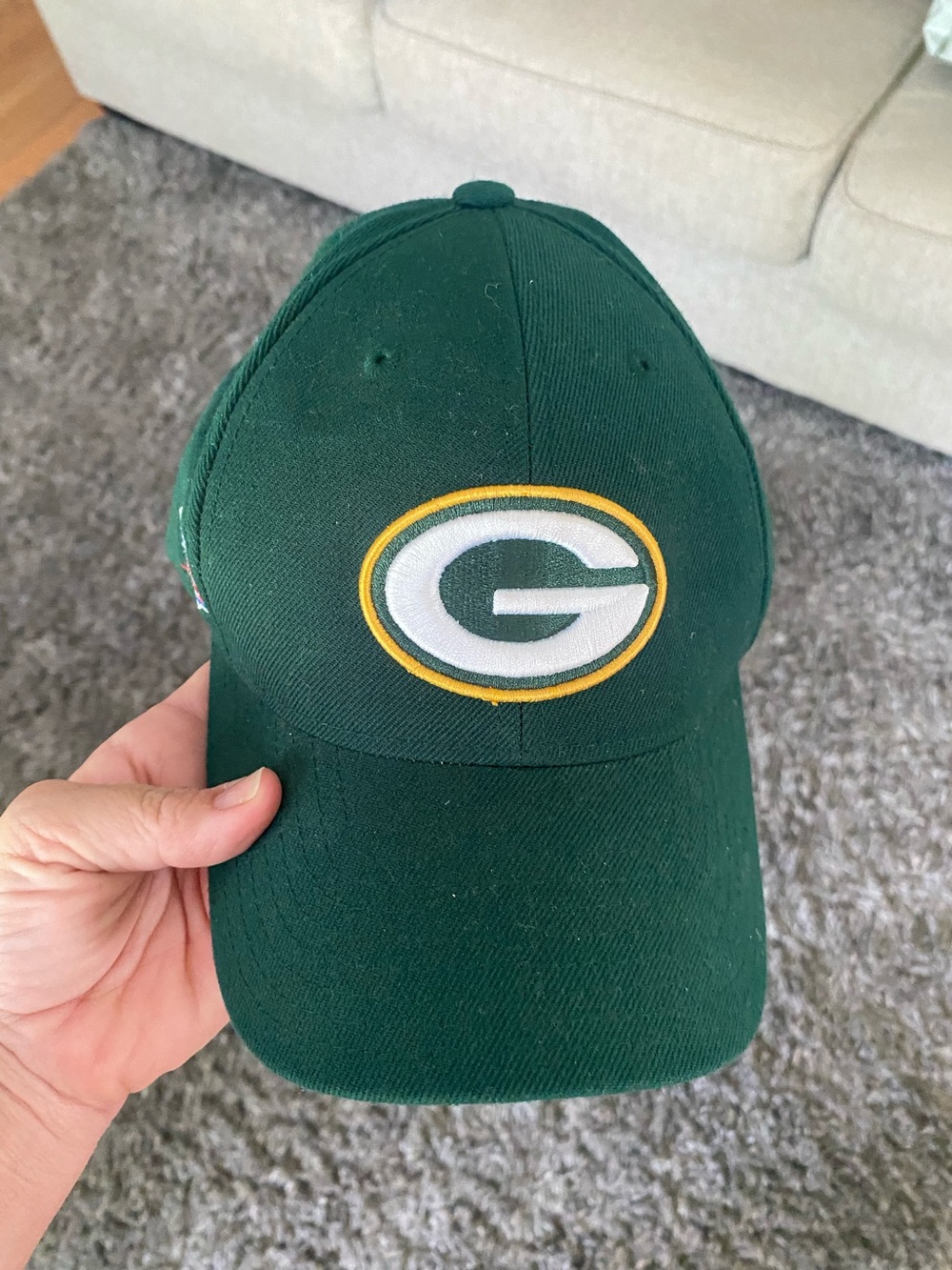 NFL Green and Gold Green Bay Logo Baseball Cap